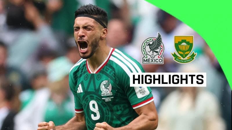 Three Red Cards Shown as Mexico Beat South Africa in World Cup Opener