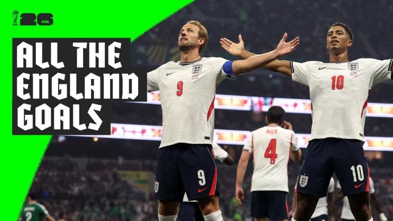 England's Road to the 2026 World Cup: All the Goals So Far