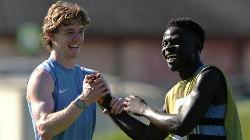 Saka Trains with England Squad Ahead of Ghana Clash