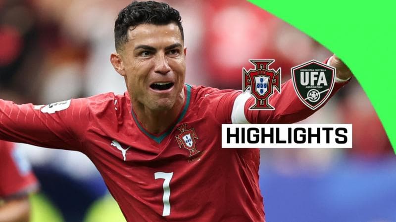 Portugal Thrash Uzbekistan as Ronaldo Makes History