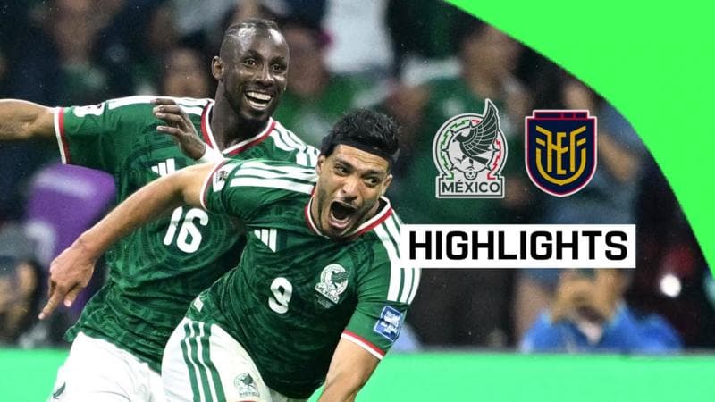Mexico set up potential England tie with win over 10-man Ecuador